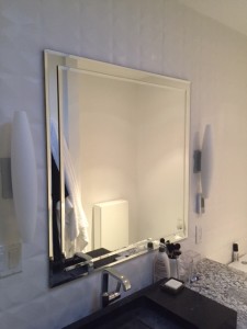 custom mirror with beveled edges