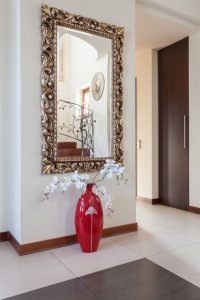 decorative mirror in a home